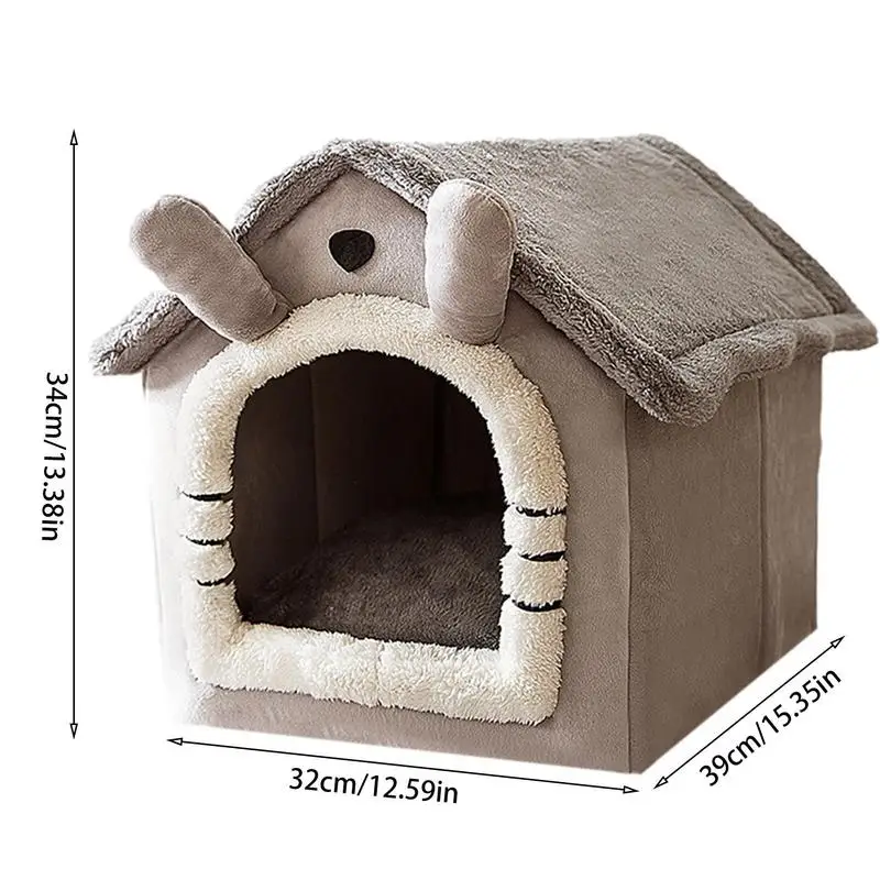 Indoor Dog House Portable And Durable Indoor Cat Bed Dog House Removable And Washable Cartoon Dog Tent House