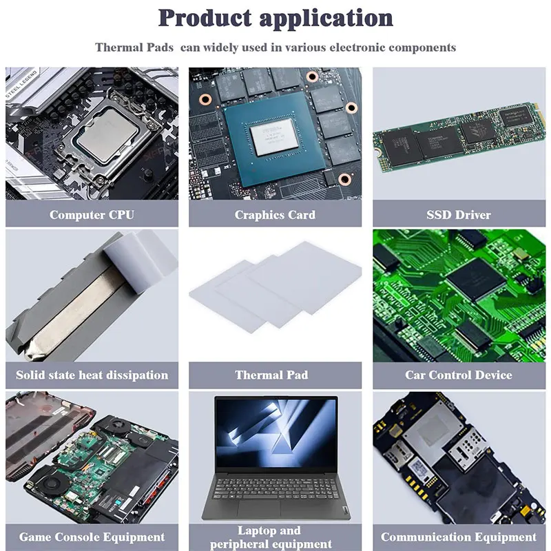 Upsiren 24W GPU CPU Heatsink Cooling Geleidende Siliconen Pad 100x100/120x20mm Hoge Kwaliteit originele Authentieke Thermische Pad