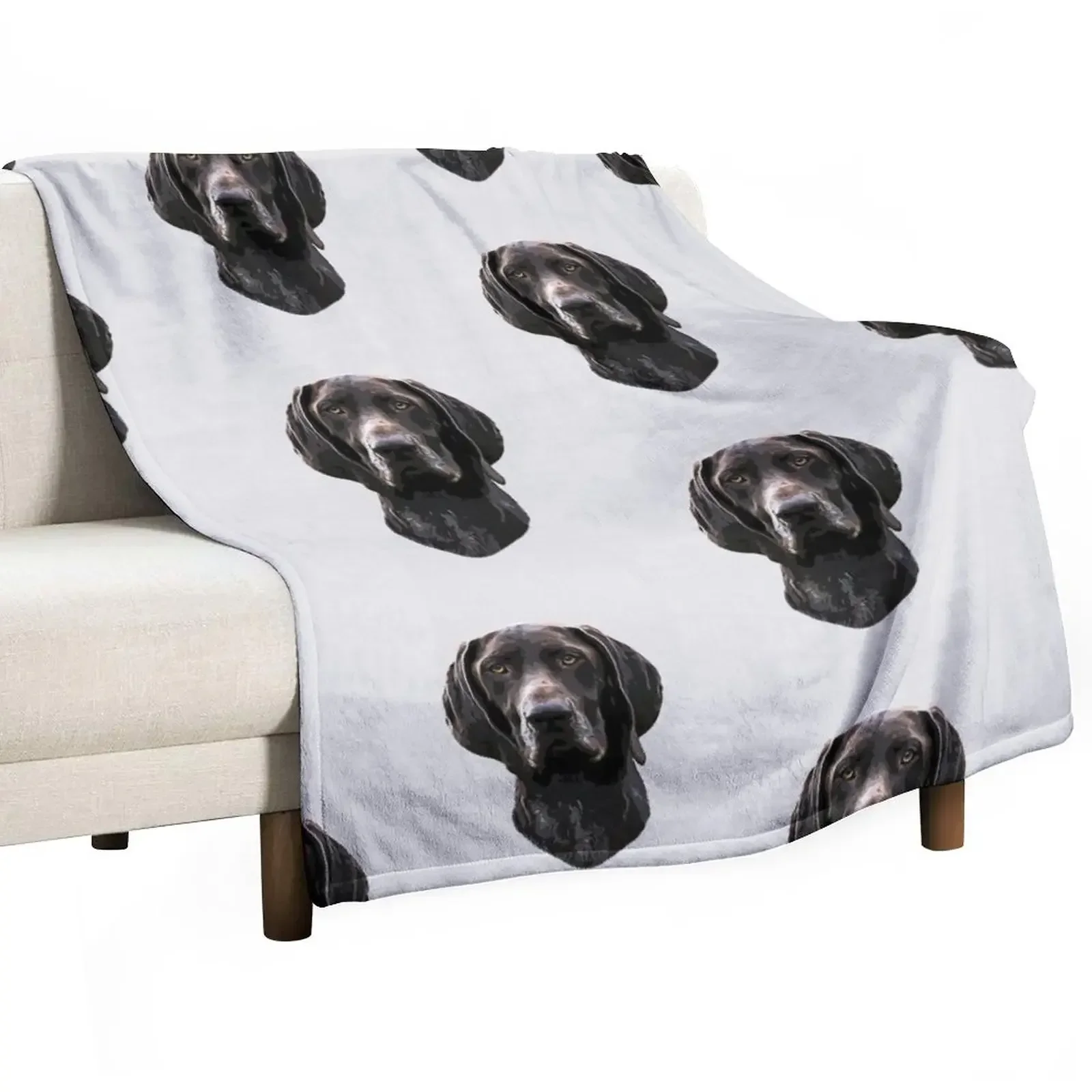 

German Pointer Shorthaired GSP Throw Blanket Thermal Comforter Shaggy Blankets