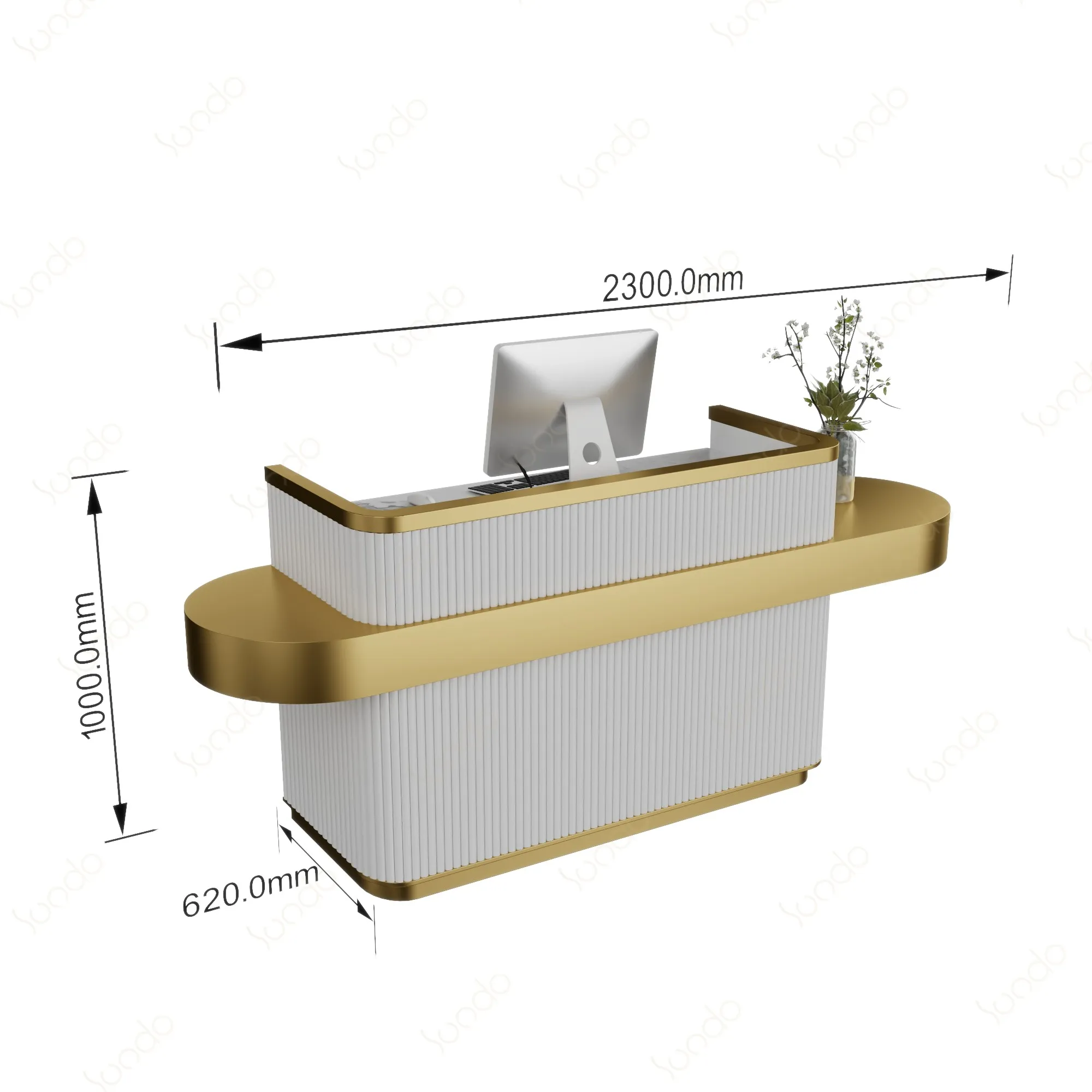 Turnkey Retail Store Fit Out Illuminated Cashier Desk For Diamond Jewelry Store Retail Checkout Counter