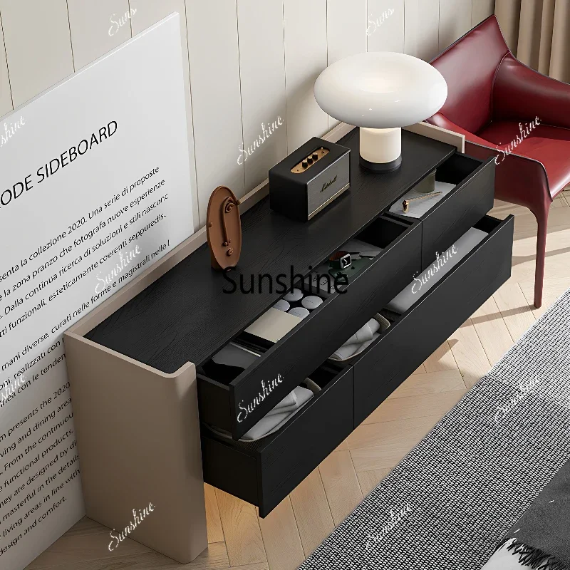 Italian porch cabinet entrance foyer wall integrated locker living room dining side cabinetTJ