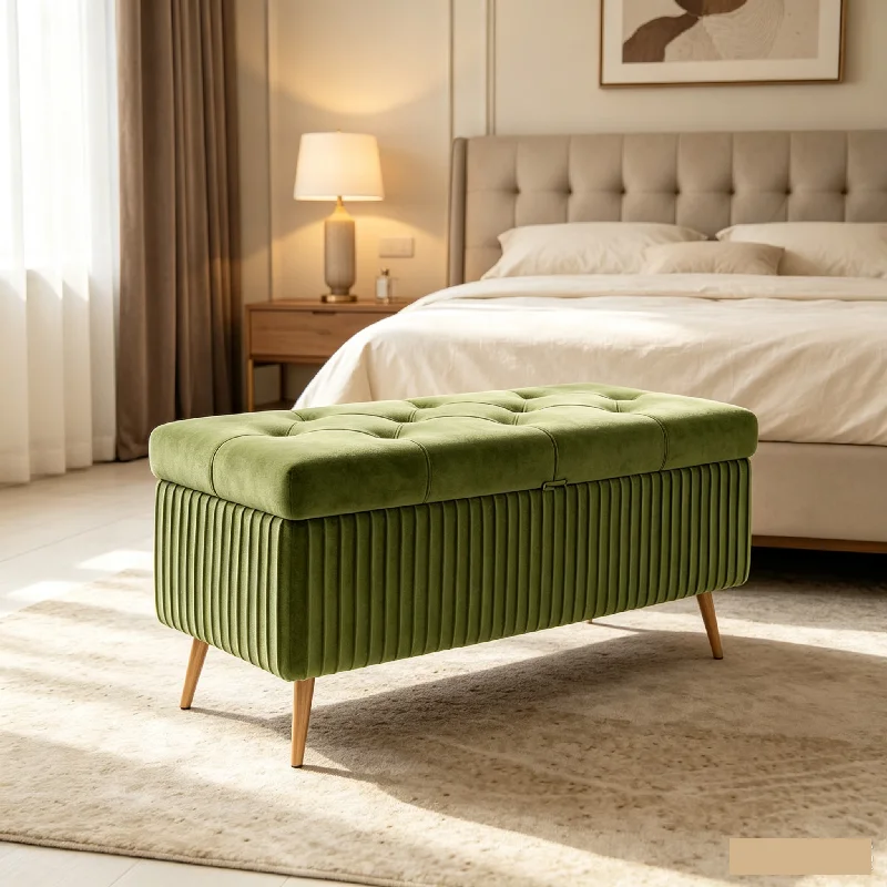 120cm bedend Bench Fabric Ottomans long Sofa with Storage luxury Creative Corridor extended version Shoe Changing Stool chair
