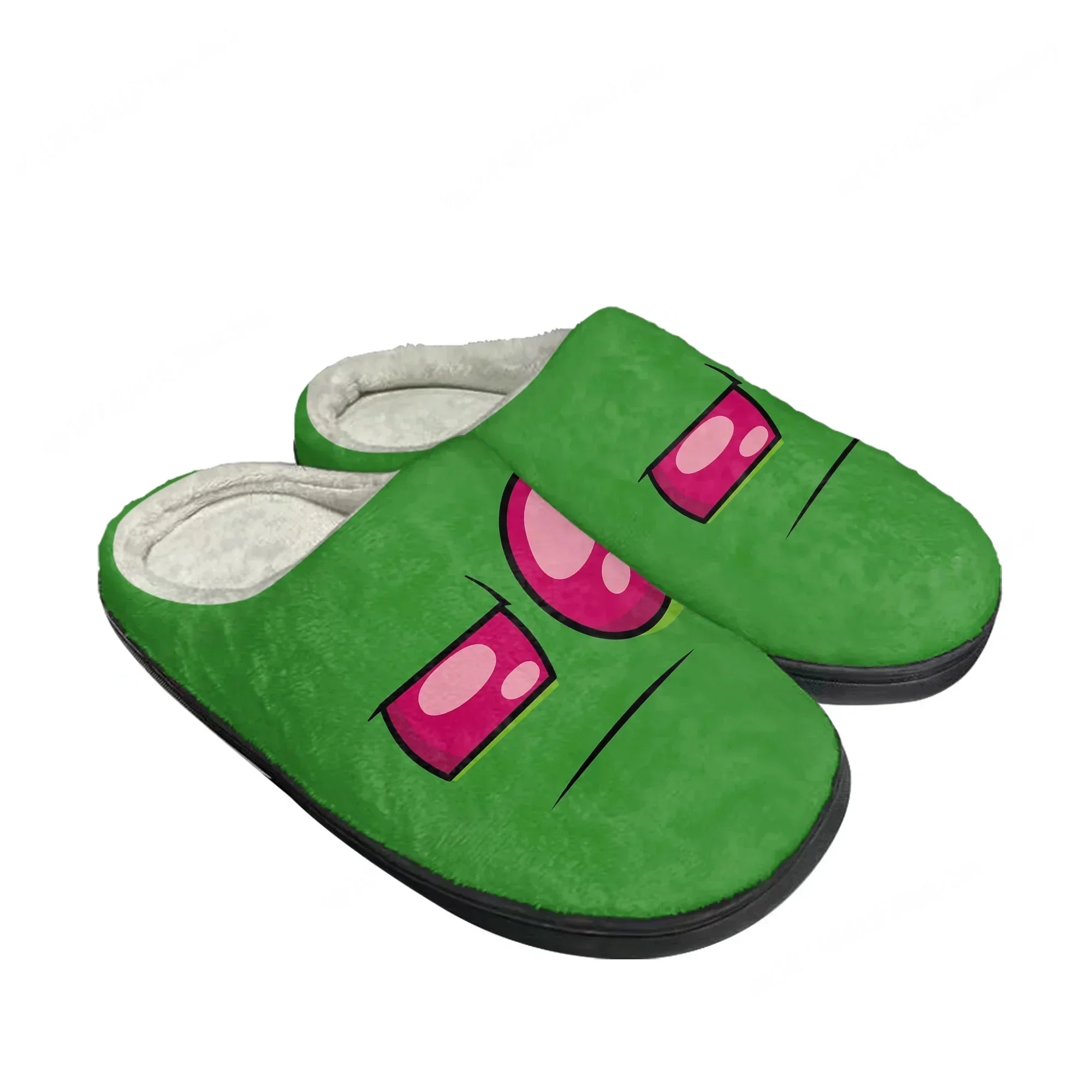Z-Zim Home Cotton Slippers Men Women Teenager I-Invader Plush Bedroom Casual Keep Warm Shoes Anime Custom Thermal Indoor Slipper