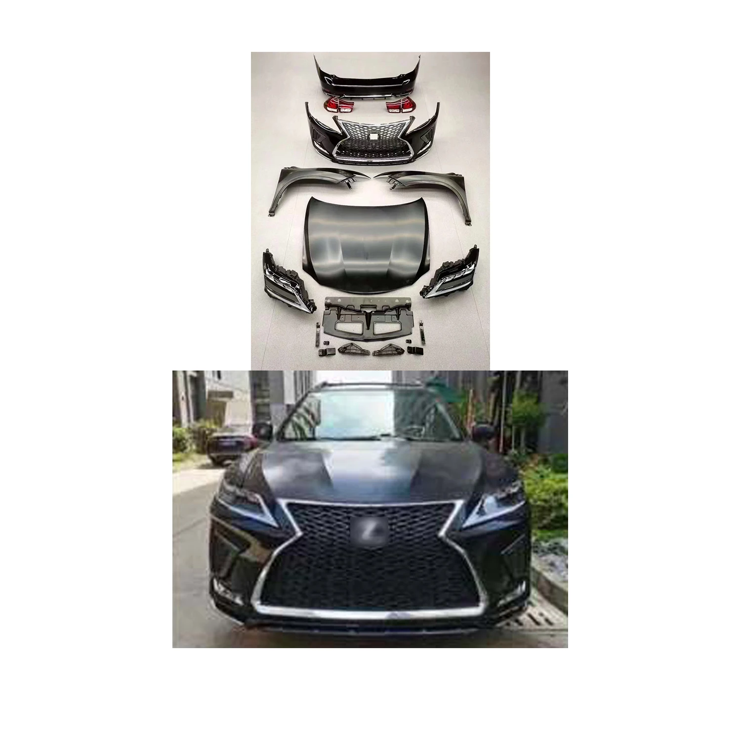 Hot Selling Car facelift Modification Parts Body Kit For 2005-2008 Lexus RX330 Change To 2020   model Bodykit