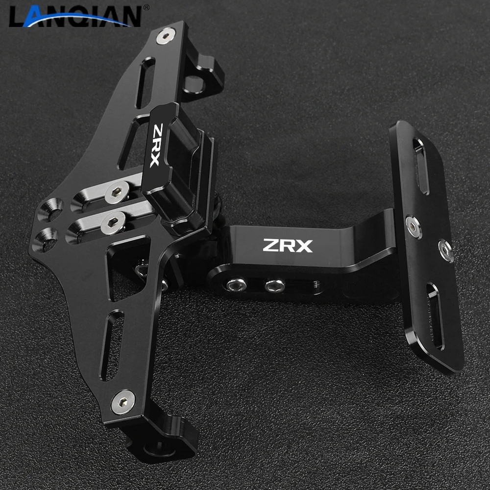 For Kawasaki ZRX 1200S 1200R ZRX1200 1100 Motorcycle Fender Eliminator Adjustable License Plate Holder Bracket Turn Signal Light