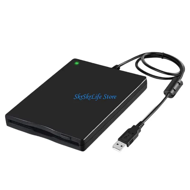 E65E USB 3.5inch External Floppy Disk Drive for Desktop Laptop Computers With Plugs And Play Functionality
