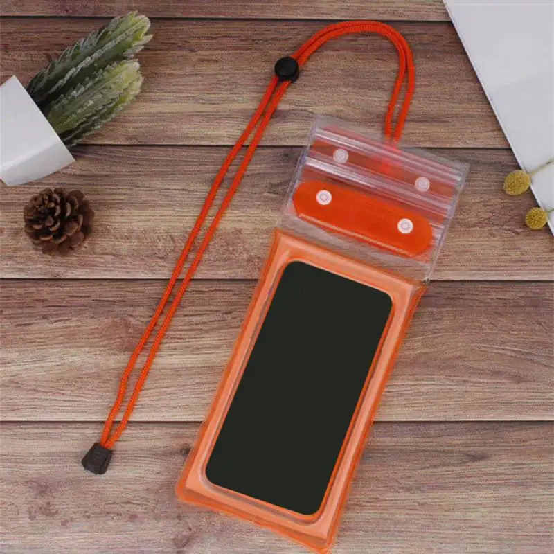 Waterproof Case Fashion Portable Mobile Phone Peripherals Transparent Durable Small Accessories Touch Screen Wear-resistant Swim