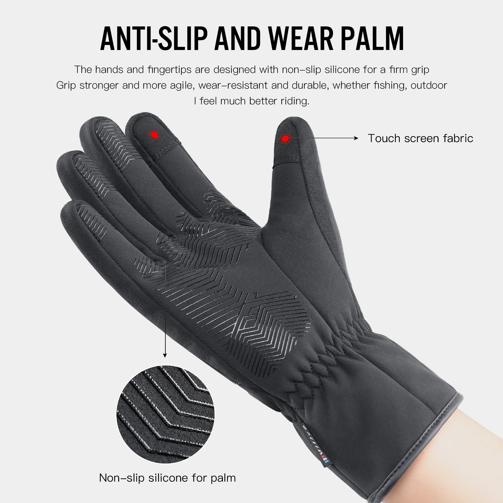 Gants de ski épais imperméables pour hommes et femmes, écran tactile, allonger le poignet, temps froid, sports de plein air, cyclisme, hiver