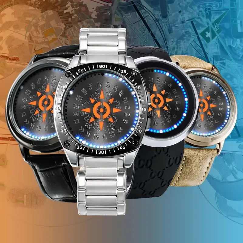 Digital Baby Animation LED Waterproof Watch Courage Friendship Badge Touch Screen Luminous Watches