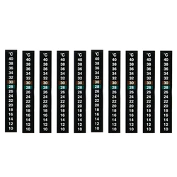 10Pcs  On Thermometer Strips Digital Temperature Sticker for Fermenting Brewing Wine Cellar Aquariums 10-40°C A0KF