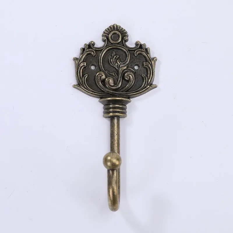 1Pcs Wall Hook Iron Vintage European Style Metal Hook Living Room Home Decoration Creative Wall Mounted Door Storage Hook