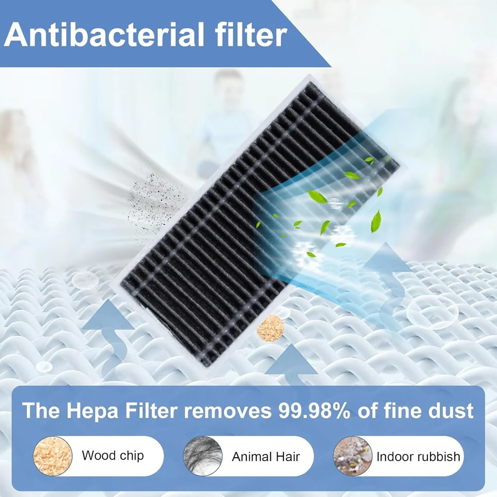 ملحقات بيع الصيف لمجموعة قطع غيار المكنسة الكهربائية الروبوتية ECOVACS DEEBOT X9 PRO Omni - الفرشاة الرئيسية، أسطوانة التطهير، الفرشاة الجانبية