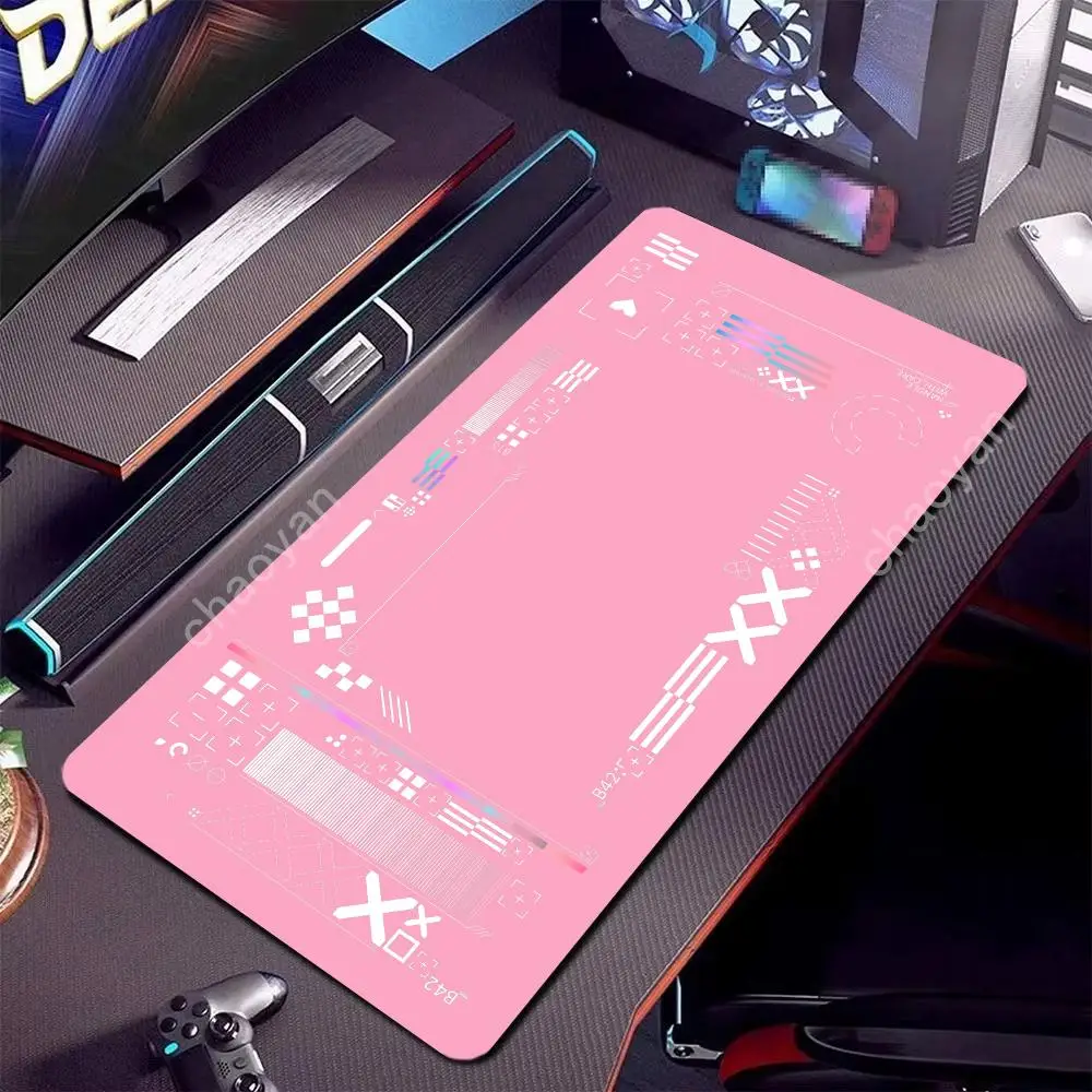 Large Pink Mouse Pad CSGO Print Stream Gaming Mousepad Antislip Keyboard desk Mat Rubber Deskmat E-sports playmat PC accessories