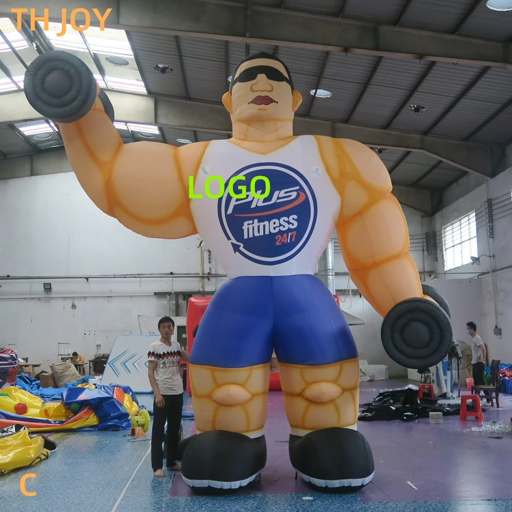 

fast air ship to door,Customized Outdoor Gym Fitness Advertising Inflatable Muscle Man, advertising blow up muscle man cartoon