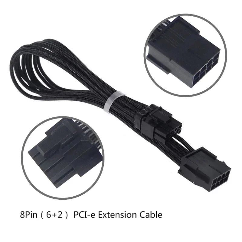 

GPU 8Pin (6+2) to PCIE Power Supply Cable 8Pin PCIExpress Adapter for Graphics Video Card Computer Accessories