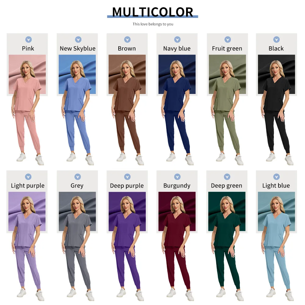 Surgical Doctor Nursing Clothes Dental Hospital Scrubs Uniforms Medical Surgery Beautician Clothes Operating Room Tops And Pants