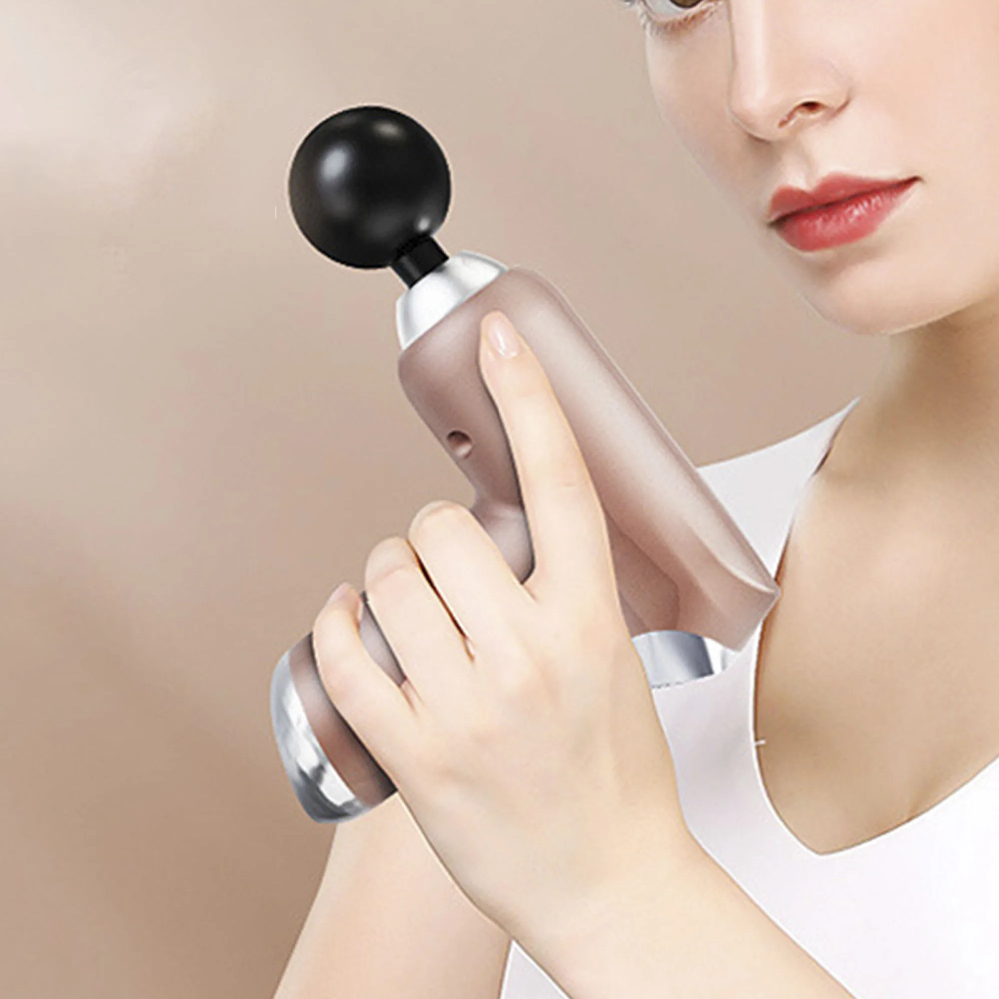 Mini Handheld Massage Gun with LCD Display, 32 Adjustable Speeds, Multifunctional Smart Massager for Muscle Relief and Recovery