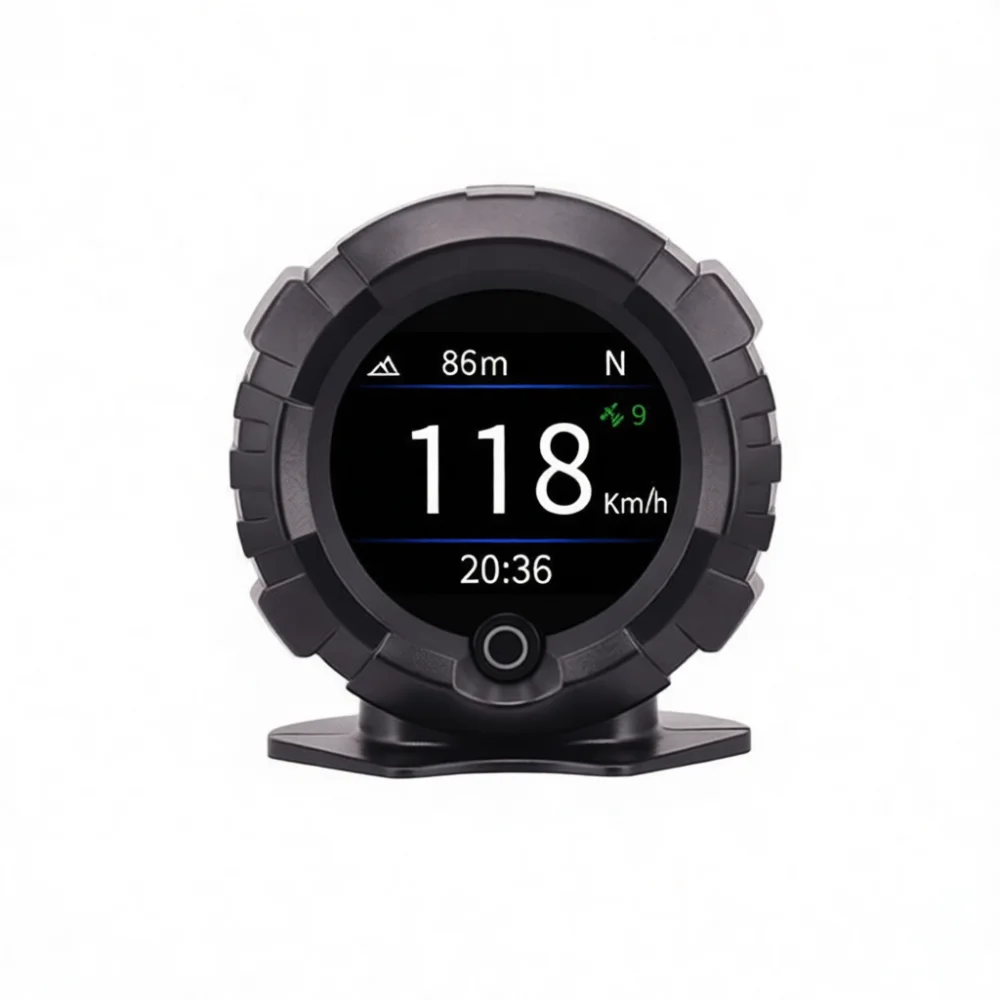 High Precision GPS Slope Meter Car Inclinometer Off Road Vehicle Altitude Gauge Monitor Dashboard HUD Driving Assistant