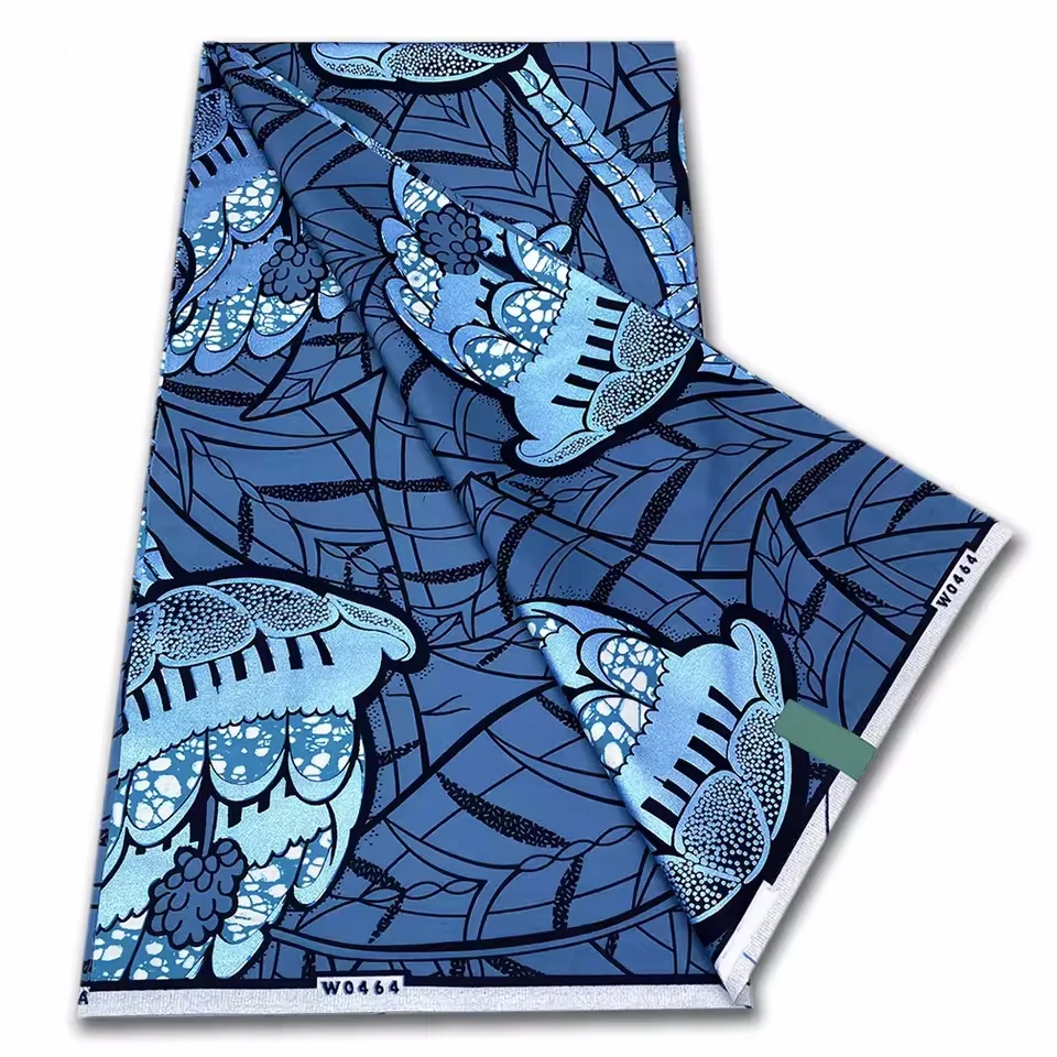 Premium Super Soft Royal Satin Prints Fabric African Wax Fabric 100% Cotton High Quality 6 yards Nigeria Ankara Fabric 3c5