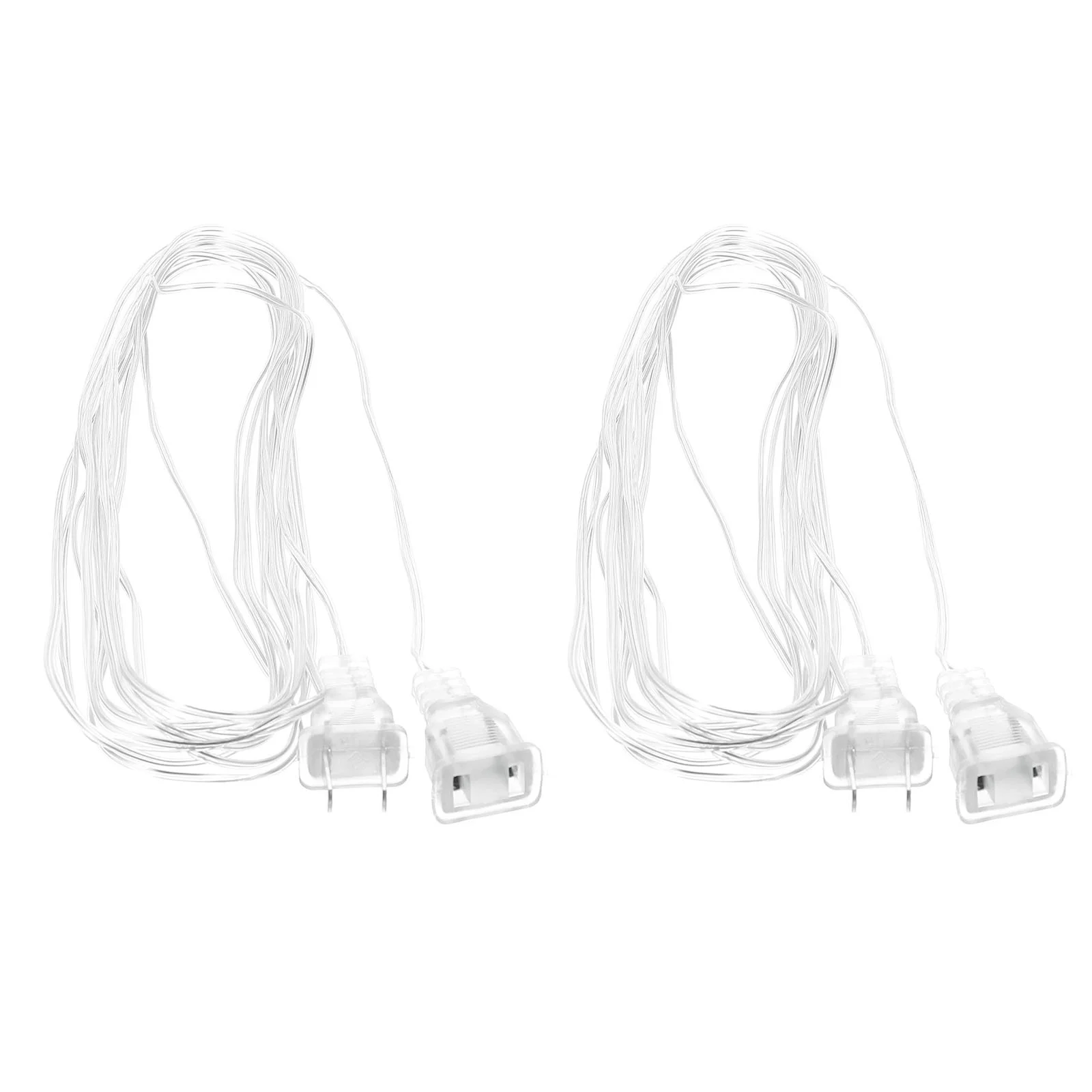 

2 Pcs Extension Cord Indoor LED Light Strip Lamp Line Christmas Extender Outdoor Xmas Lights