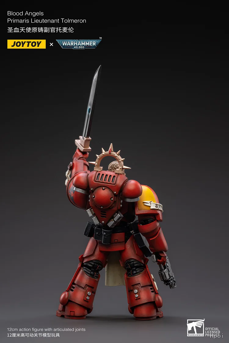 متوفر في المخزون الأصلي JOYTOY Warhammer 40K ملائكة الدم بريماريس الملازم تولميرون 1/18 نماذج ألعاب شخصيات الحركة