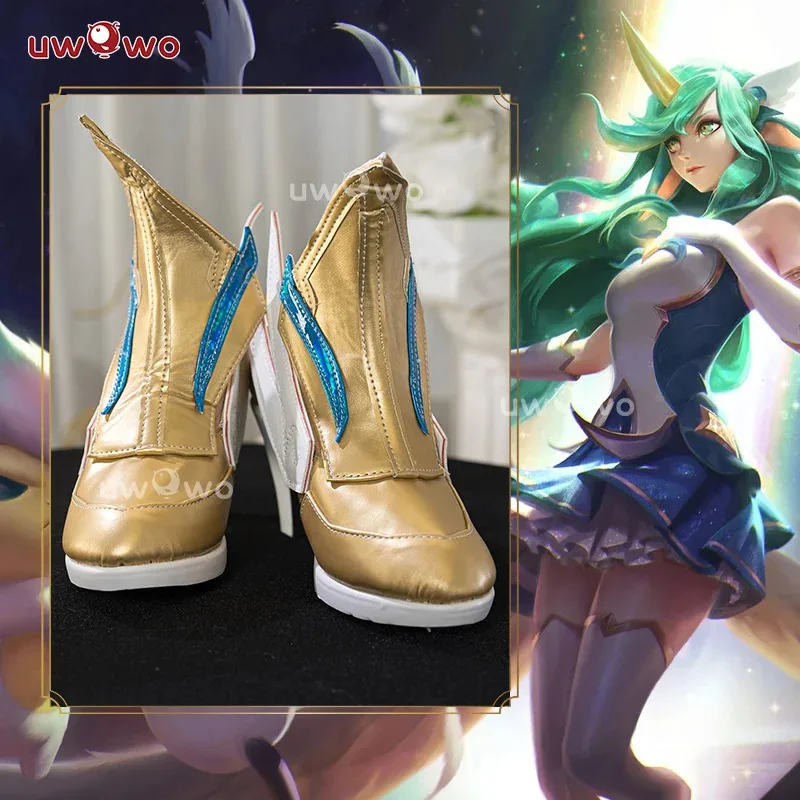 

qq28LQUWOWO Game League of Legends/LOL: Star Guardian Soraka SG Обувь для косплея Размер 35-44