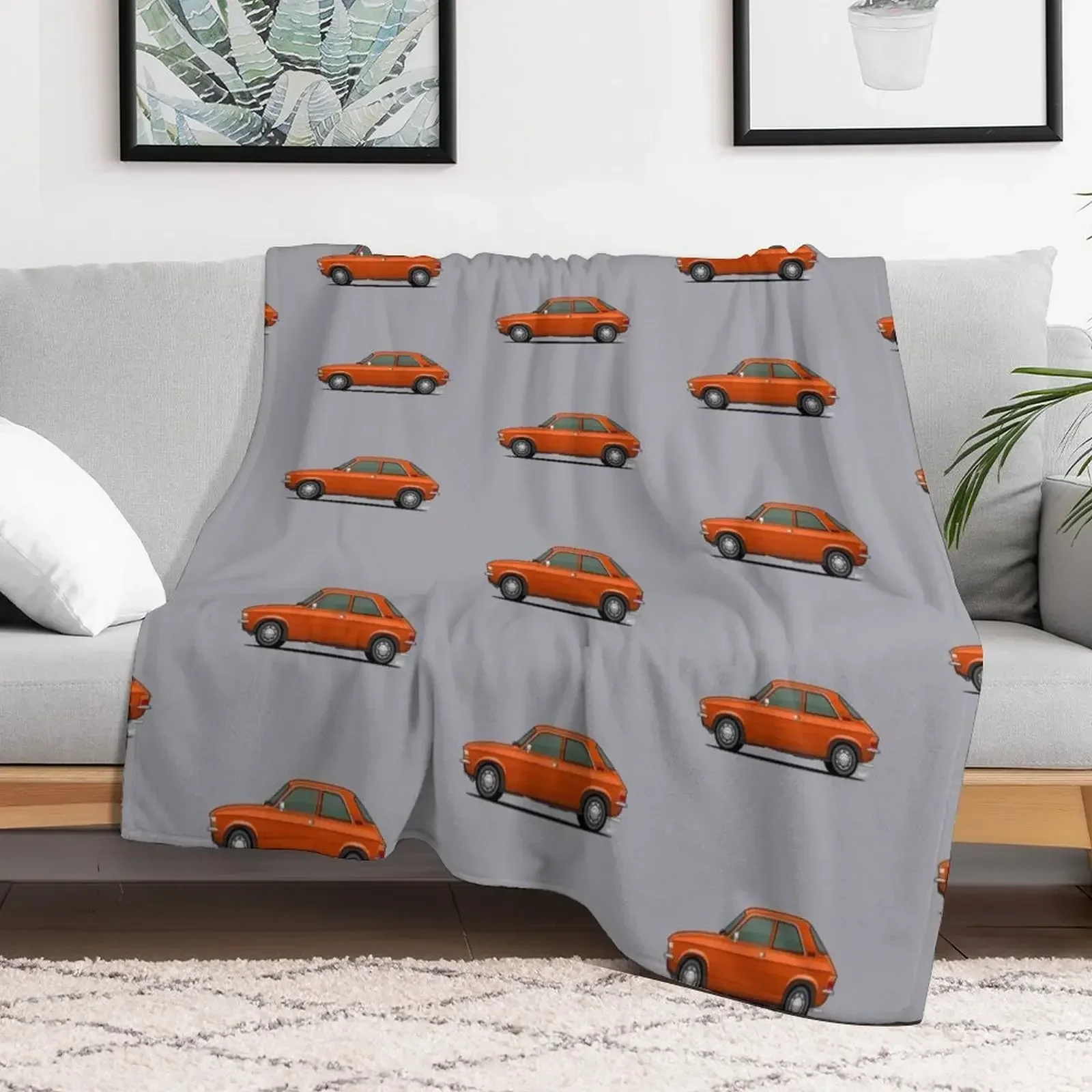 Austin Allegro Single Illustration Throw Blanket Camping Moving Warm Blankets