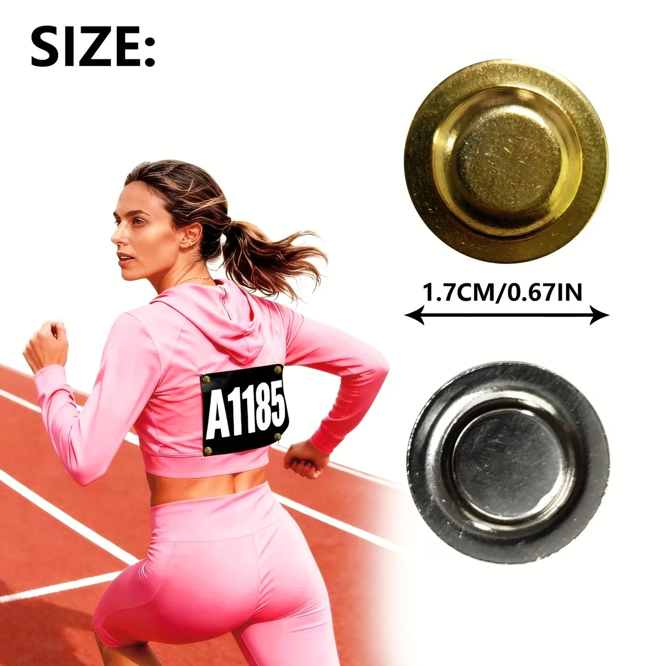 5 Pairs Marathon Magnetic Bib Clips, Durable Anti-slip Race Number Holders, Ultra-Thin Reusable Clips for Runners, Cyclists