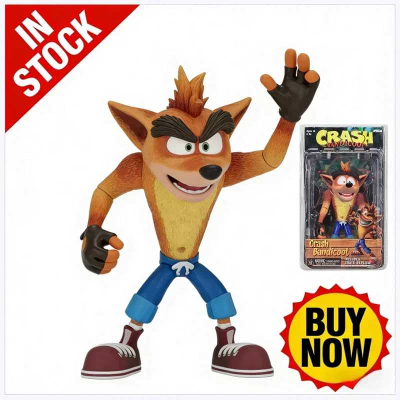 

Новинка! В наличии! Фигурка NECA Anime Crash Bandicoot, 6 дюймов, из ПВХ, с покраской, коллекционная модель, игрушка.