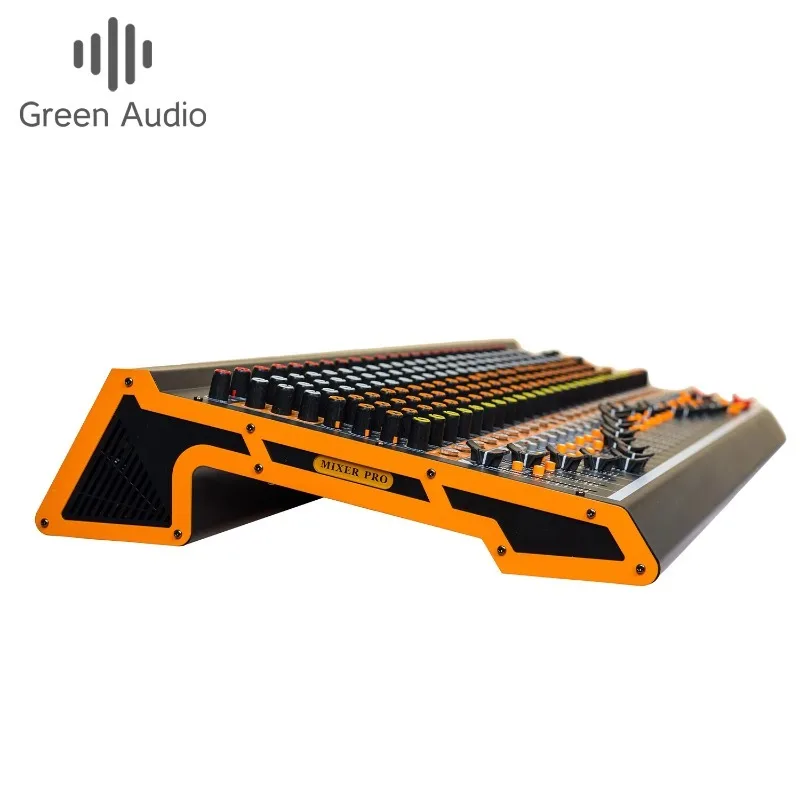 GAX-MV12 Professional 12 Channel Audio Mixer with 99 Reverberation Effect for Conference Stage Performance bar