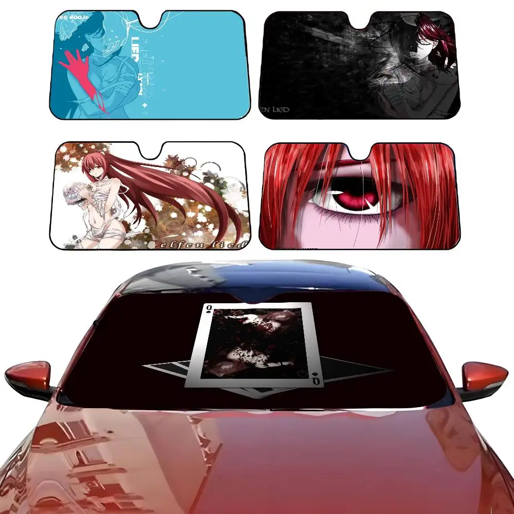 

ANIME E-Elfen LiedS Car SunShade Parasol Car Windshield Sun Shade UV Protection and Interior Cooler