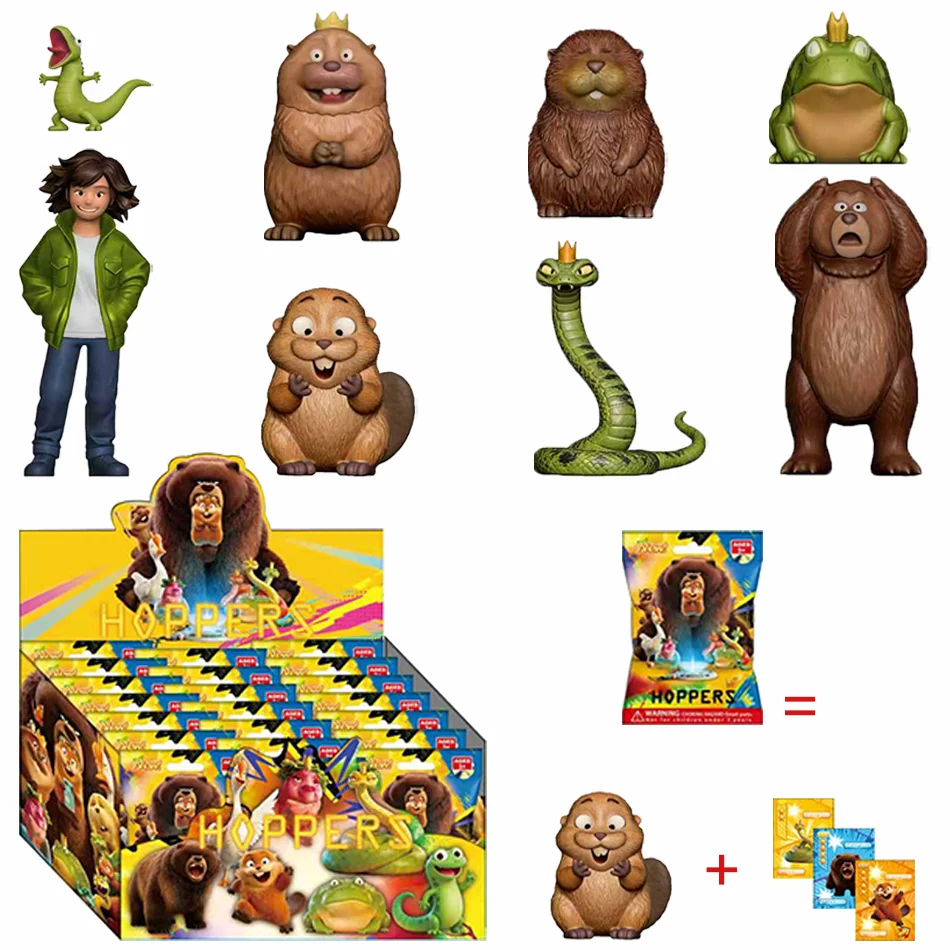 

НОВИНКА: Набор фигурок HOPPERS (1-24 шт.), игрушки-фигурки бобров HOPPERS, куклы, подарочная коробка-сюрприз для фанатов