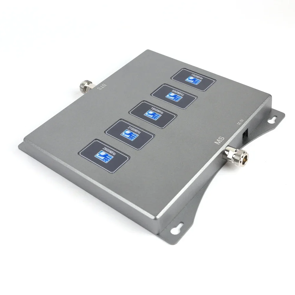 

Пятидиапазонный усилитель 70 дБ 850/900/1800/2100/TDD2600 МГц 2G 3G 4G сотовый усилитель GSM мобильный усилитель сигнала повторитель