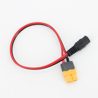 Amass XT60 Female Plug to DC 5.5 Female Adapter Power Cable For FPV Fatshark Skyzone Aomway Goggles