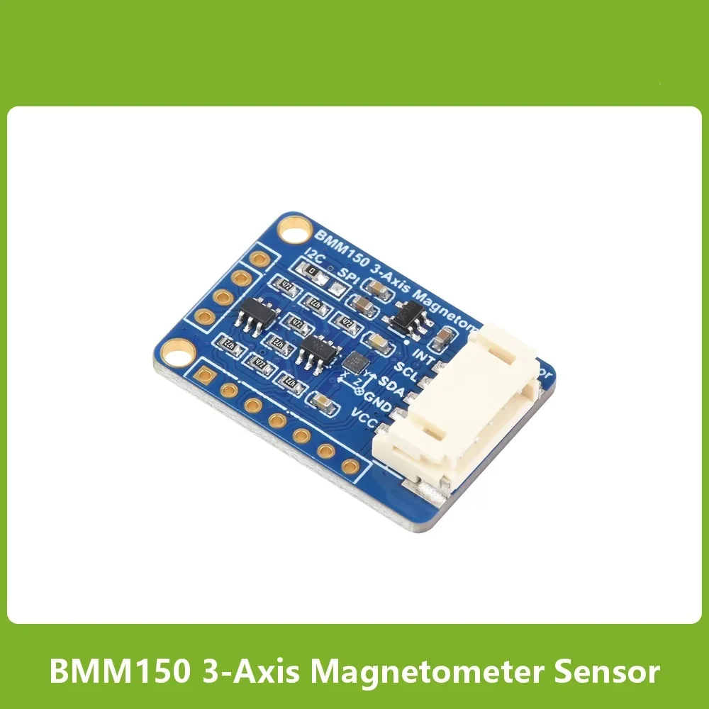 Waveshare BMM150 3-axis Magnetometer Sensor, Digital Compass Sensor, Magnetic Field Measurement, Supports Raspberry Pi /Arduino