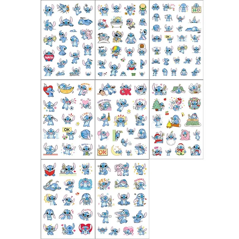 80pcs/lot Kawaii Stitch Koala PVC Stickers Cute Scrapbooking DIY Diary Decorative Sticker Album Stick Label