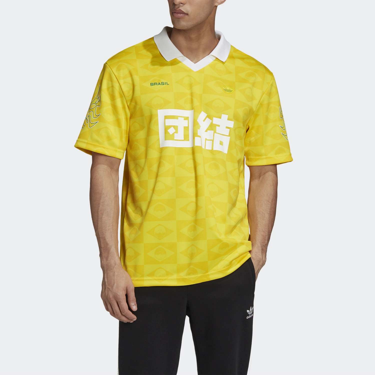 

Официальная мужская футболка Adidas с тремя полосками и спортивным воротником с короткими рукавами GD6040