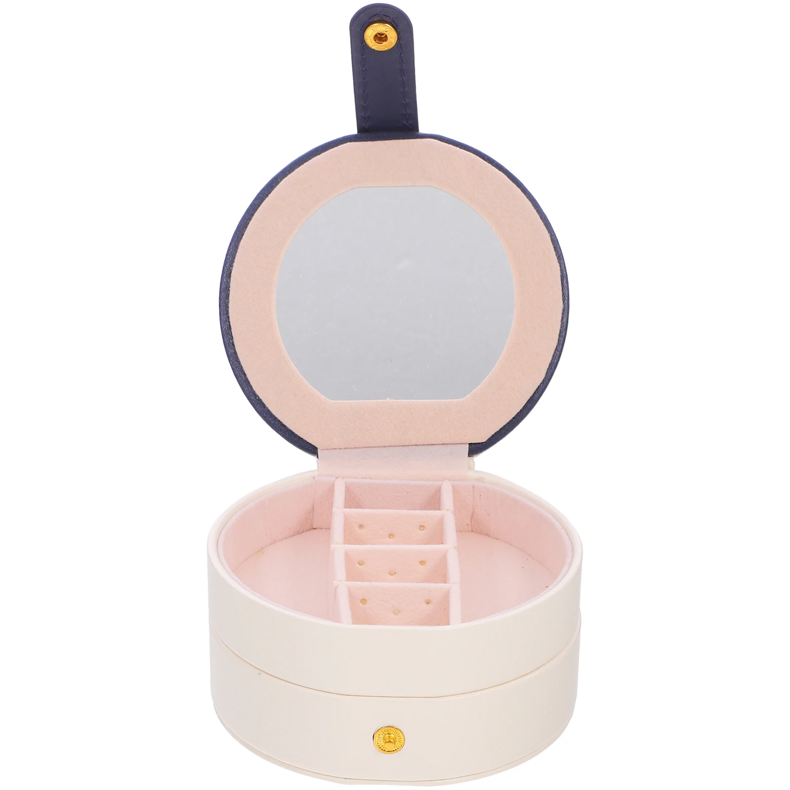

Multi Layer Portable Small White Tiny Jewelry Box Desktop Travel Necklace Jewelry Box Organizer Case Organizer Storage