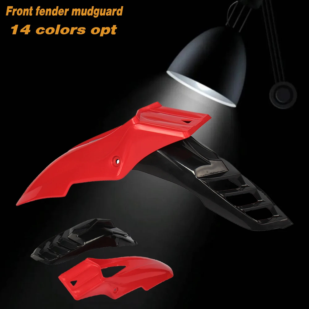 Front Fender Universal Mud Guard Supermoto Motocross Dirt Pit Bike Plastic Splash Motorcycle Fender Mudguard EXC WRF DRZ RMZ CR