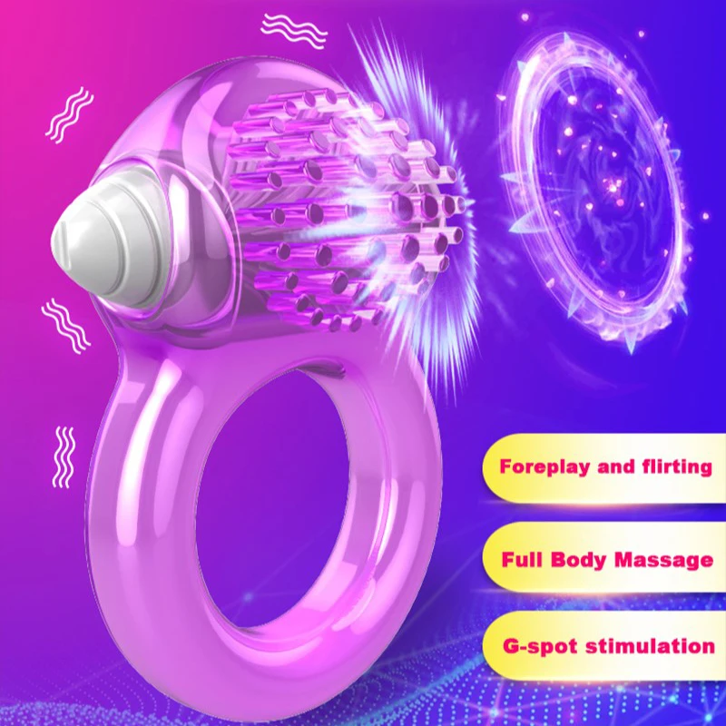 Vibrators Men Penis Ring Cock Vibrators Semen Lock Ring Clitoral Stimulator Erection Enhance Sex Ability Product SexToys for Men