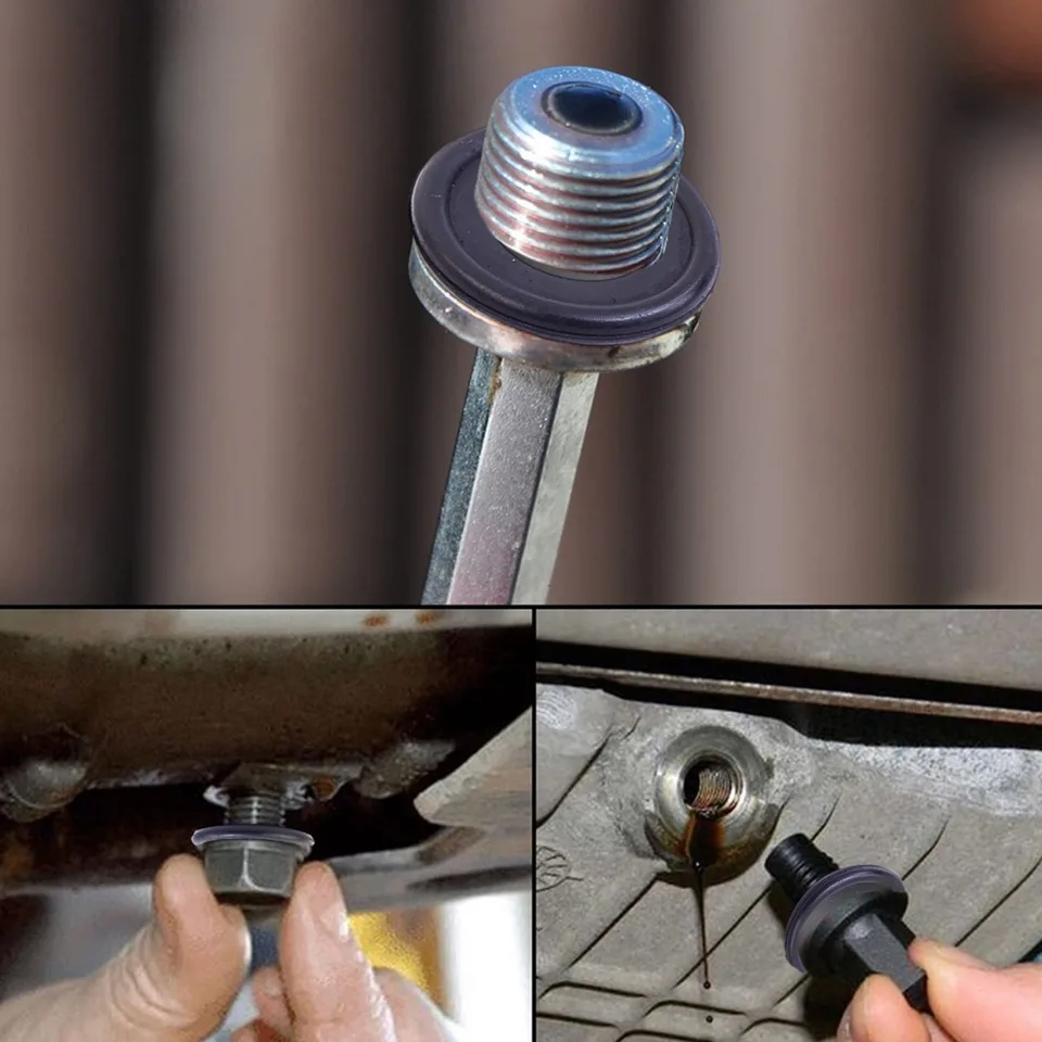 Pièce BMW ECSiNG Bouchon Vidange Huile Moteur BMW - Compatible E39 E46 E60 E90 Pièce Auto Bmw