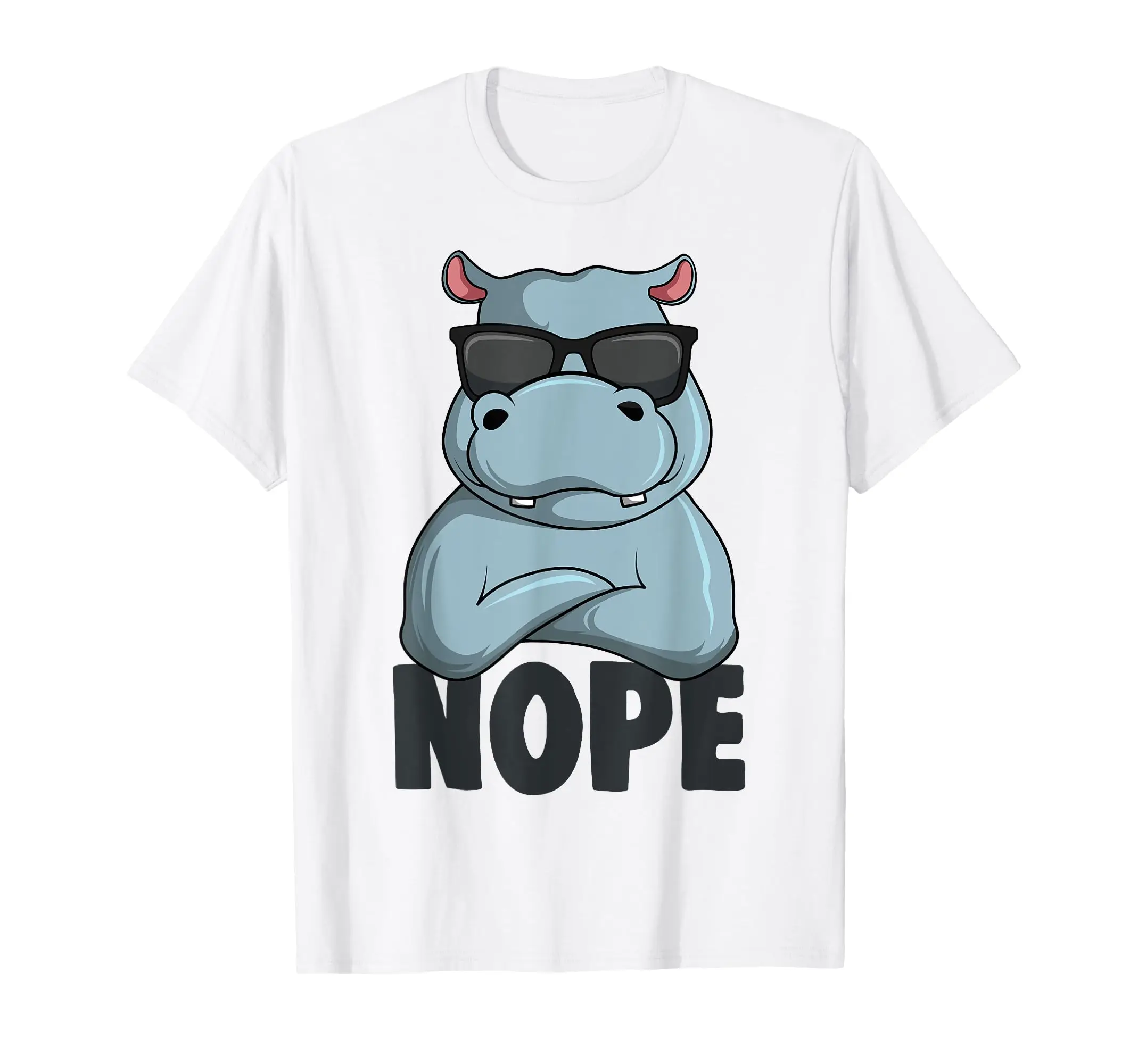 Stubborn Hippo Hippopotamus Classic Logo T Shirt and Stickers, Unisex Adult T Shirt Collection Streetwear T-Shirt