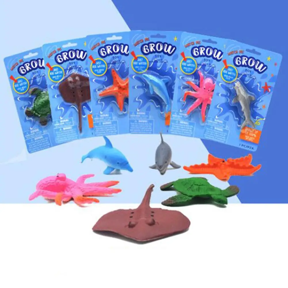 Ocean Growing Expanding In Water Simulation Shark Dolphin Toy Creative Octopus Education Dinosaur Toy Magicscience Educatio G7D5