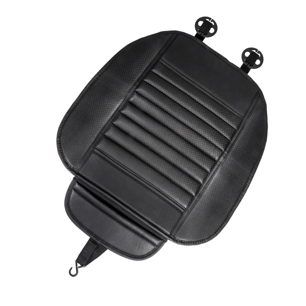 1Pcs Universal Car Front Seat Cover PU Seat Protector with Non-Slip Silicone Backing Air-Permeable Cushion for Long