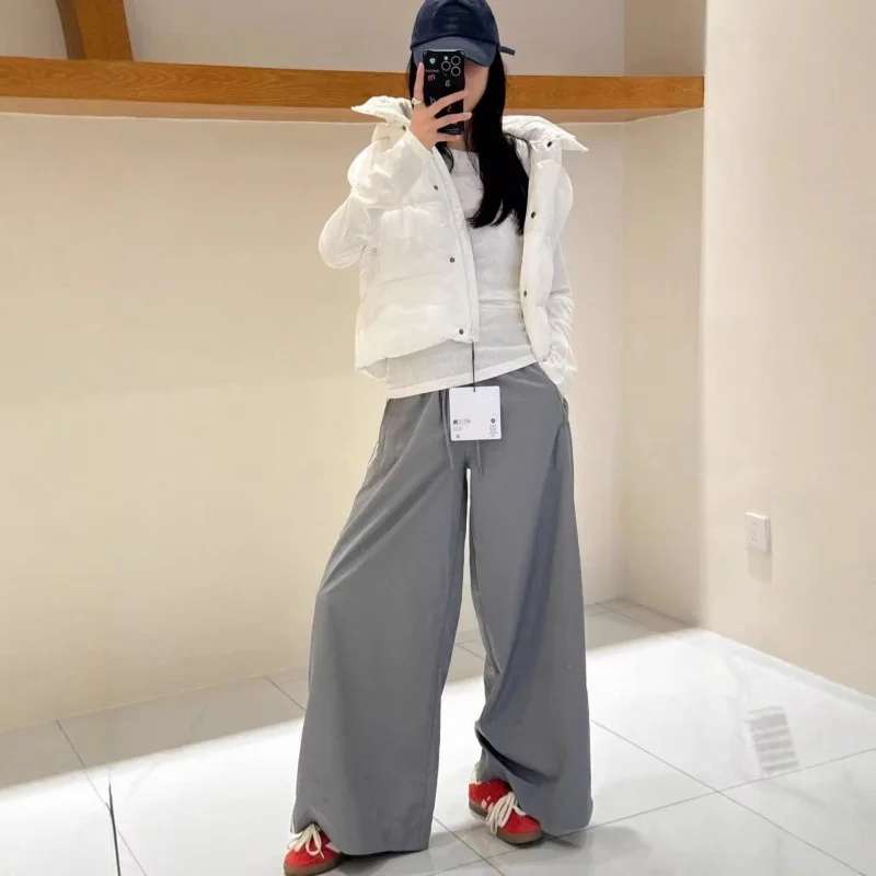 2025 Winter Women Down Puffer Vest Hooded Stand Collar Jacket Casual Sport Sleeveless Coat Warm Lightweight Fashion Outerwear