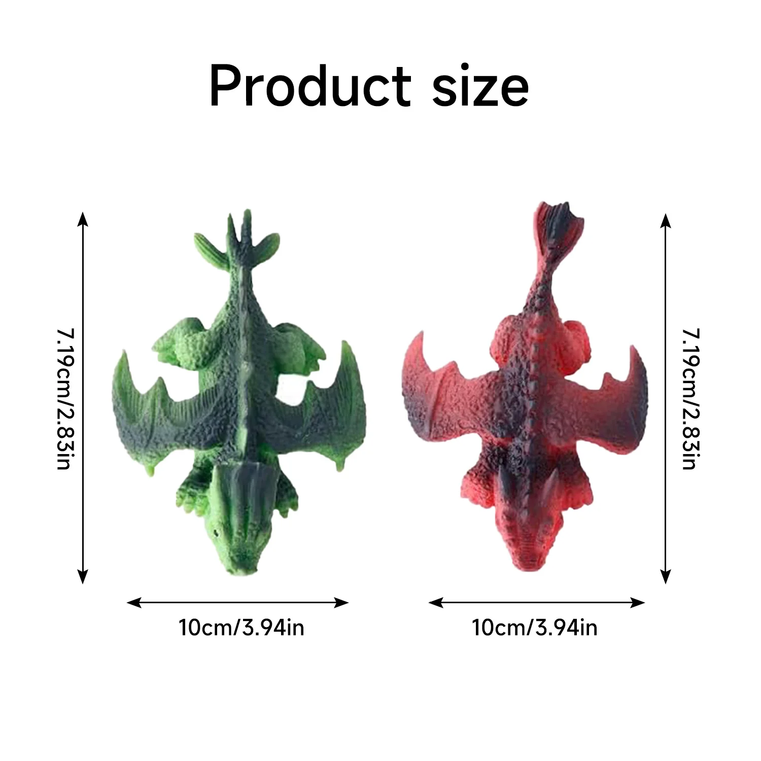 6PCS Dinosaur Finger Dart Cute Animal Model Toy Power Stretch Decompression Catapult Toy Fun Kids Gift Casual Dart Kids Toy