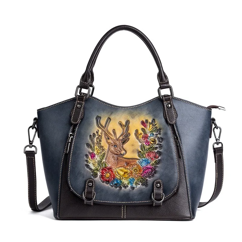 

Nesitu 2026 Highend Vintage Red Brown Black Full Grain Genuine Leather Women Handbag Cowhide Shoulder Messenger Bag Tote M2035