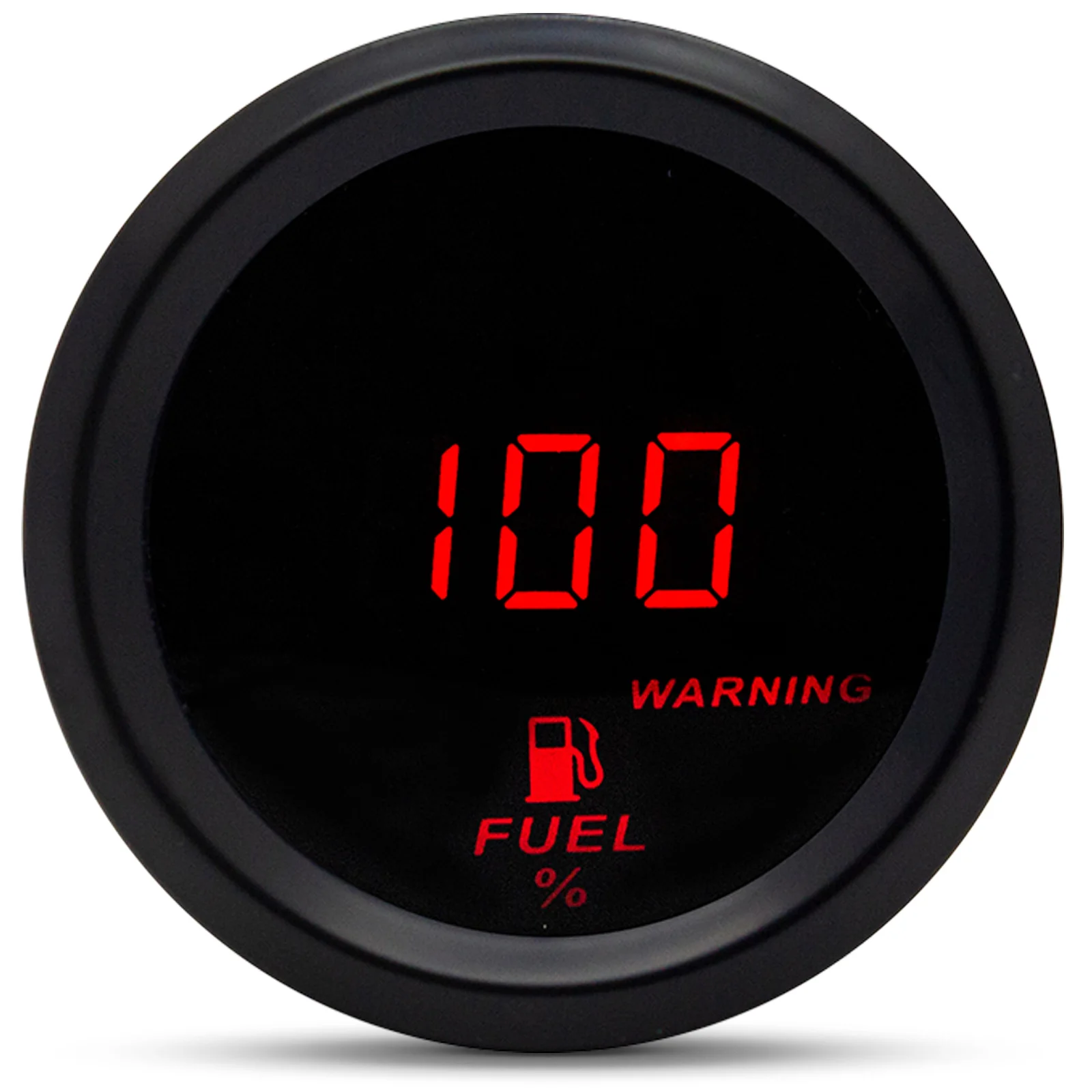 52mm Boat Car Fuel Level Gauge With Fuel Float Sensor 240-33ohm With LED Display Fuel Level Meter Fuel Gauge Indicator