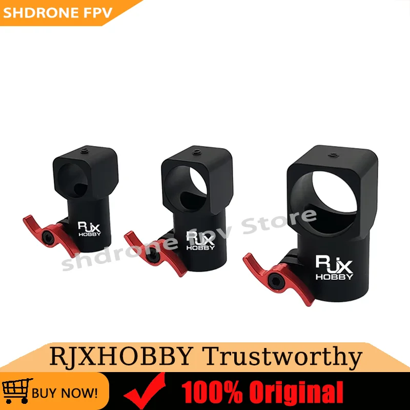 RJXHOBBY 1PCS 16mm 20mm 25mm Quick Release Tripod CNC Three-way Tee Joint Carbon Tube Connection Clip Clamp for UAV