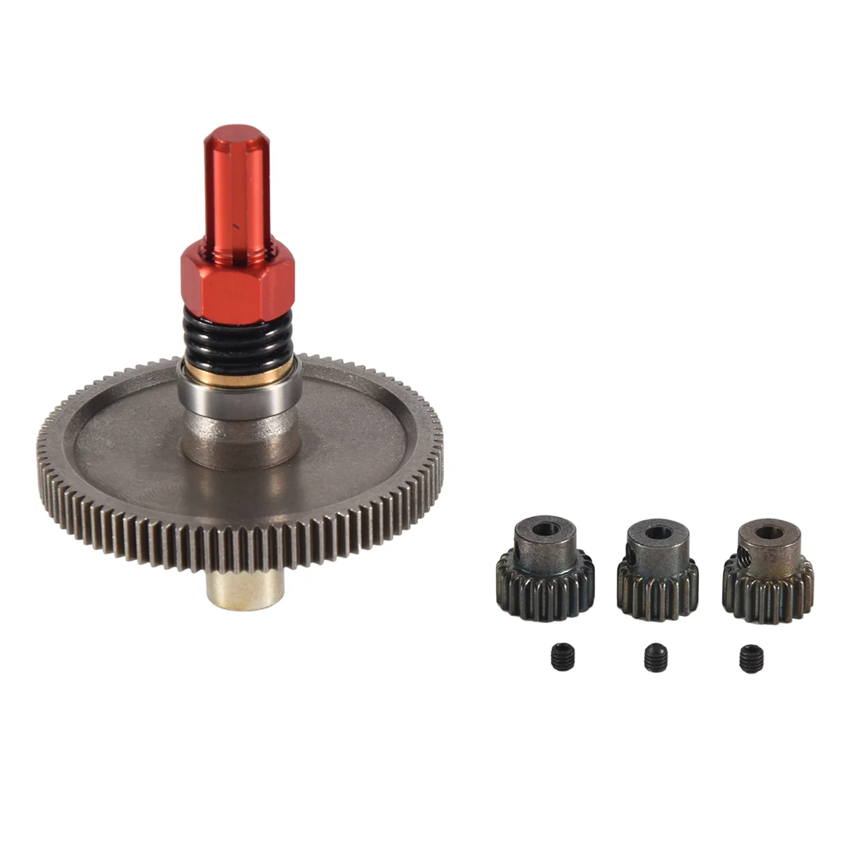 PMPC_91T Spur Gear Slipper Clutch 21T 19T 17T Gear Set,Red